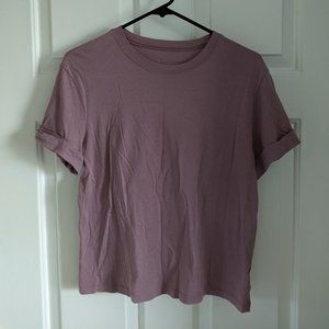 Lavender Boxy Cropped Tshirt
